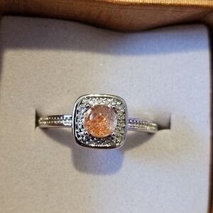 Elegant Sunstone Ring